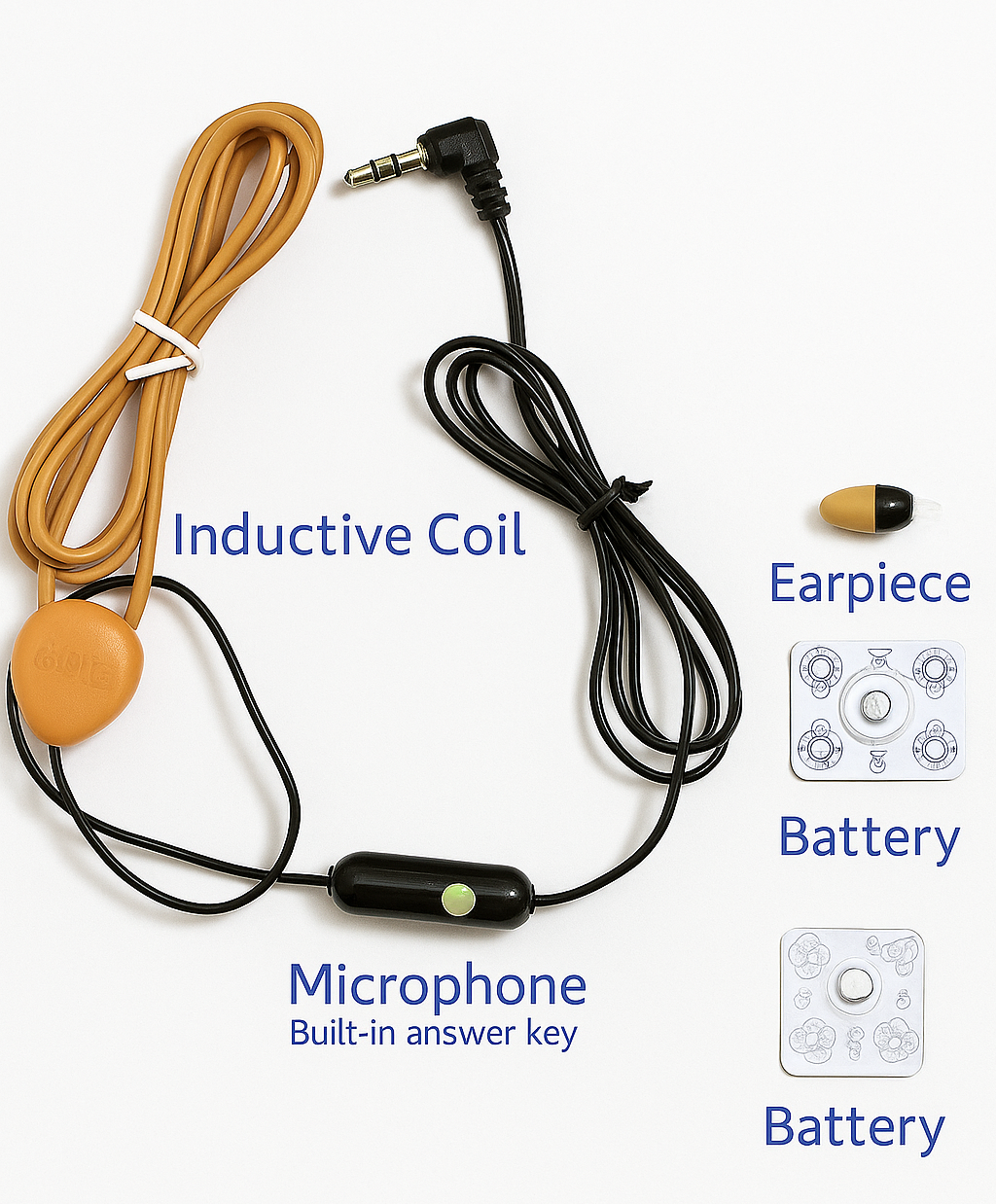 Hidden Mini Earpiece Headphone Set
