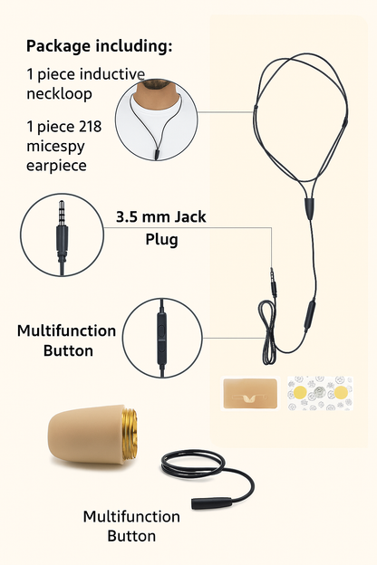Mini Concealed Spy Earphone Earpiece